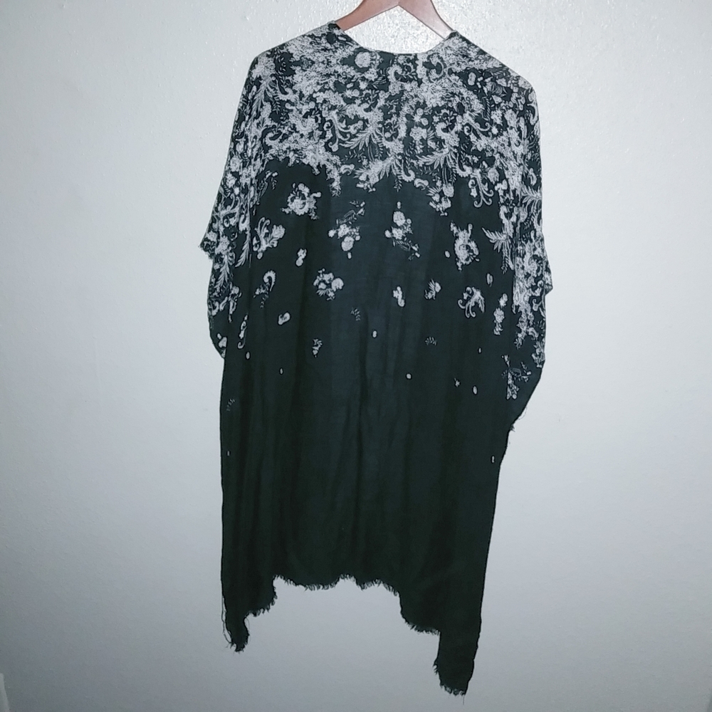 Maurices Os Boho Black Pattern Cotton Duster - image 4